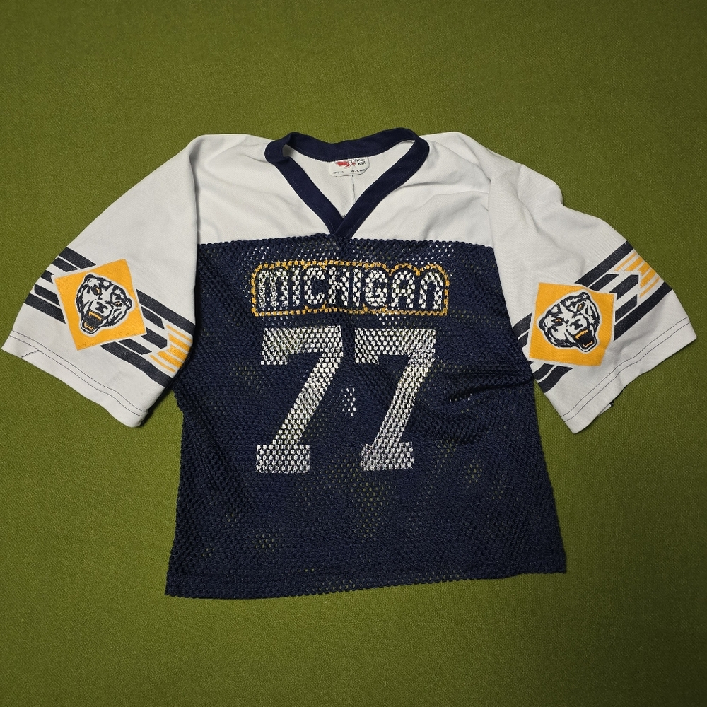 Vintage Michigan Wolverines football jersey.